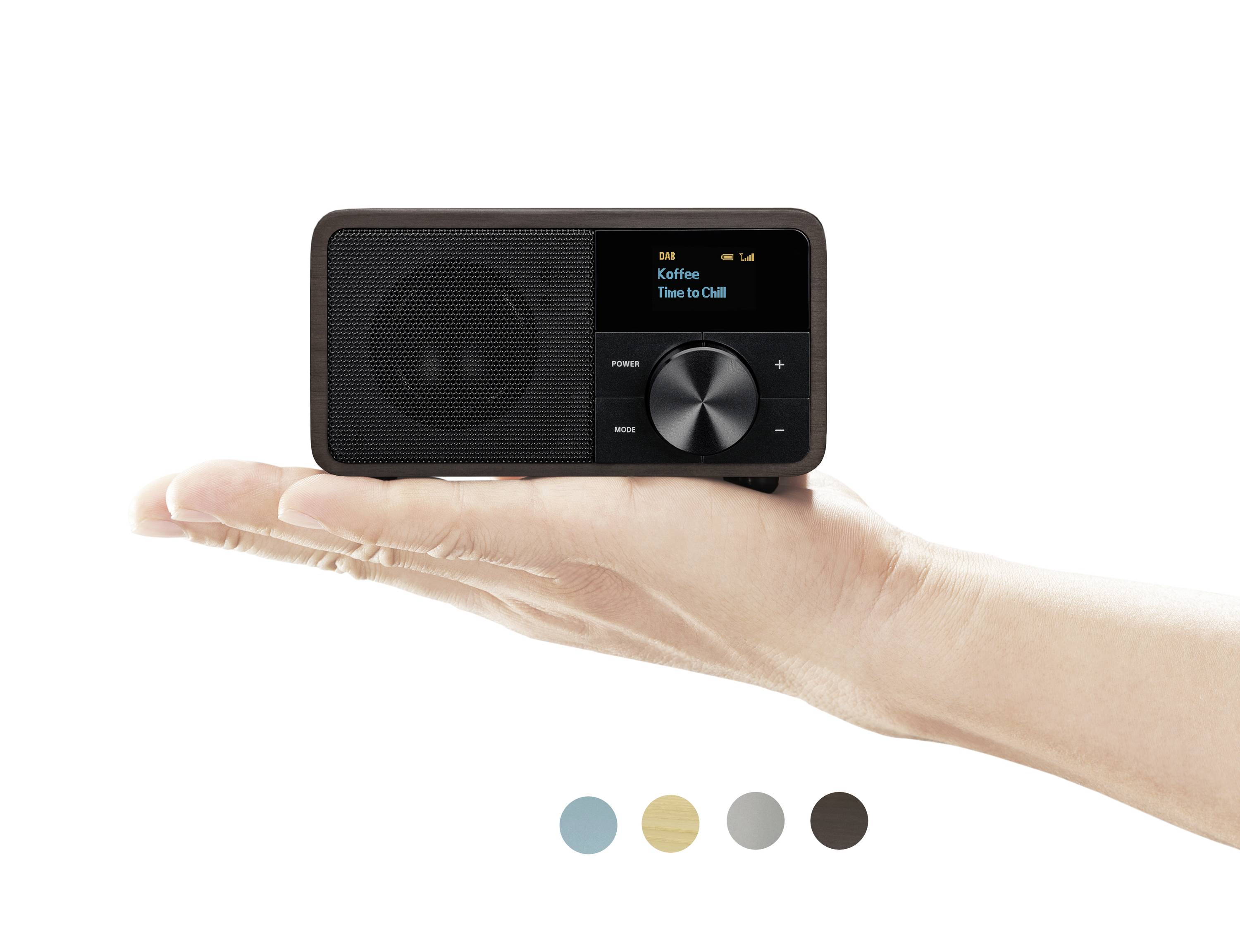 Sangean Genuine Mini DDR-7 Desk radio DAB+, FM AUX, Bluetooth Dark brown