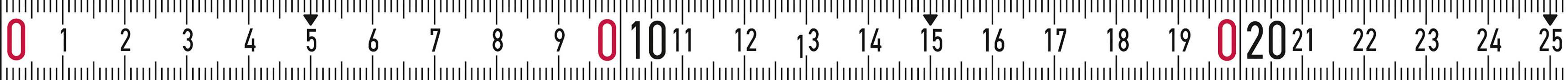 BMI 357004001LNR-SK Tape measure 1 m Steel