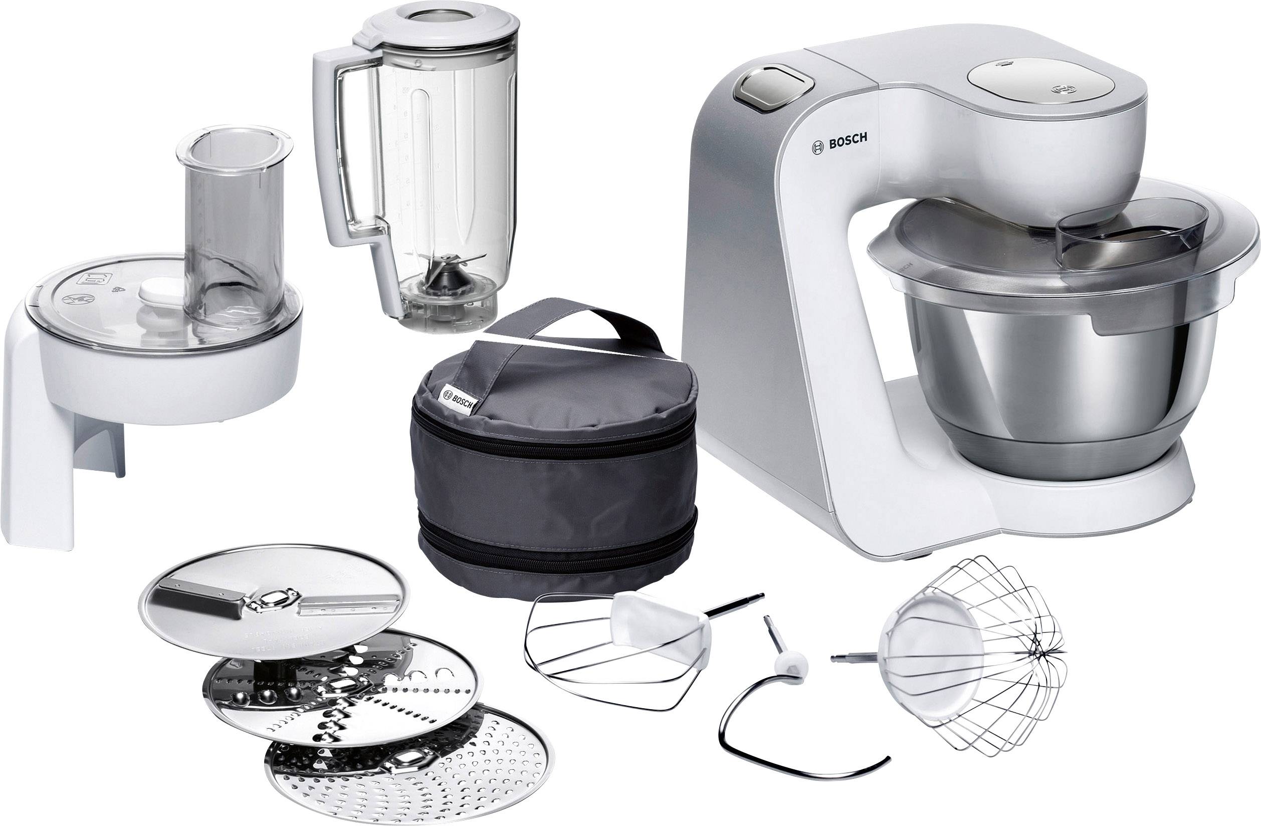 Bosch Haushalt MUM58W20 Food processor 1000 W White, Silver (matt)