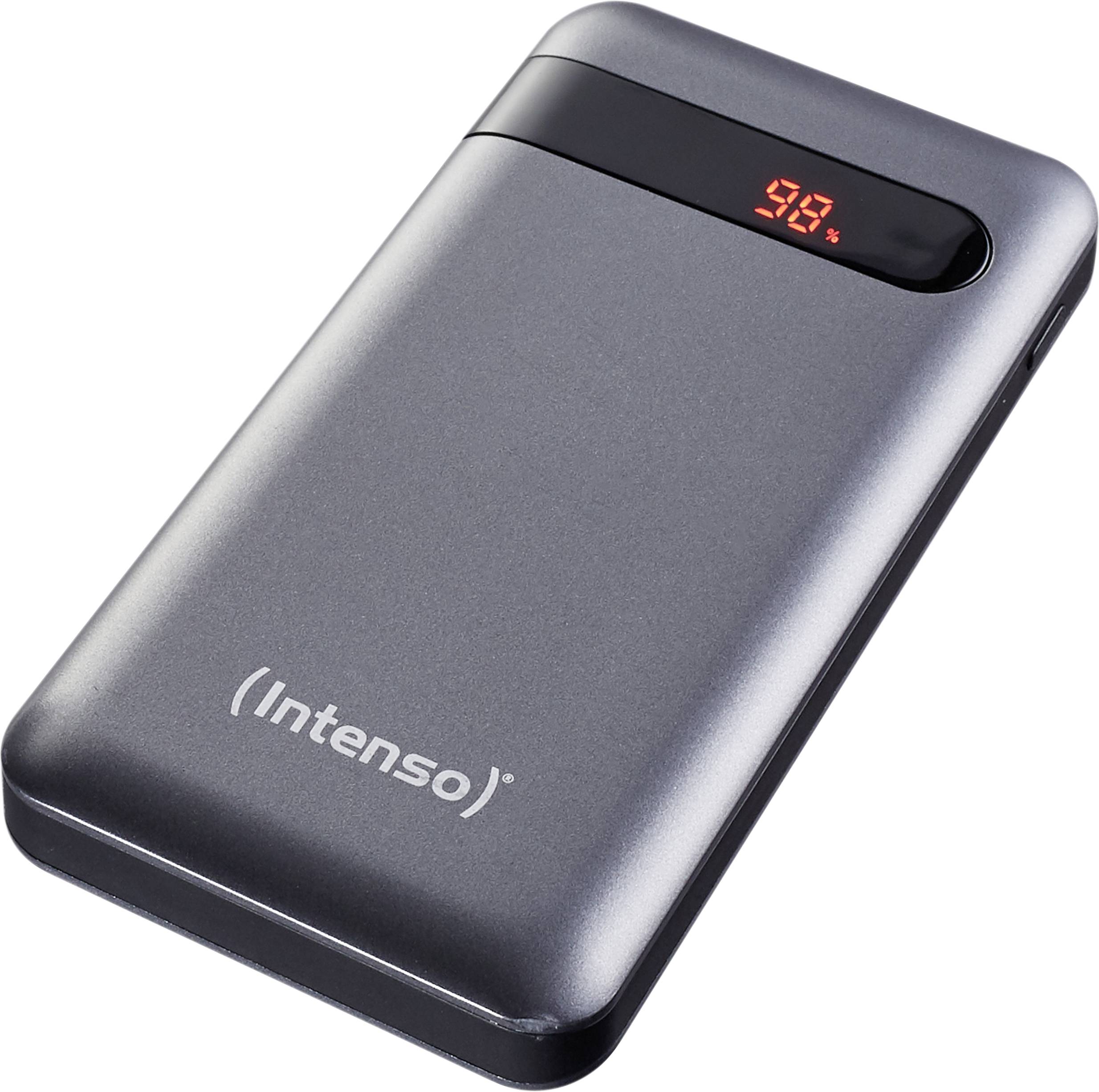 Intenso PD10000 Power bank 10000 mAh Quick Charge 3.0, Power Delivery 3.0 LiPo Black Status display