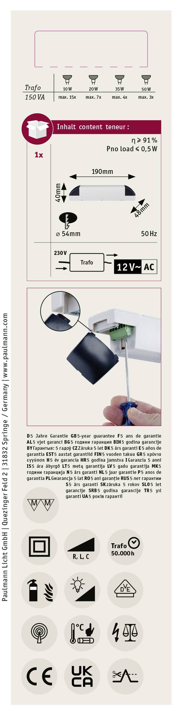 Paulmann 97715 Transformer