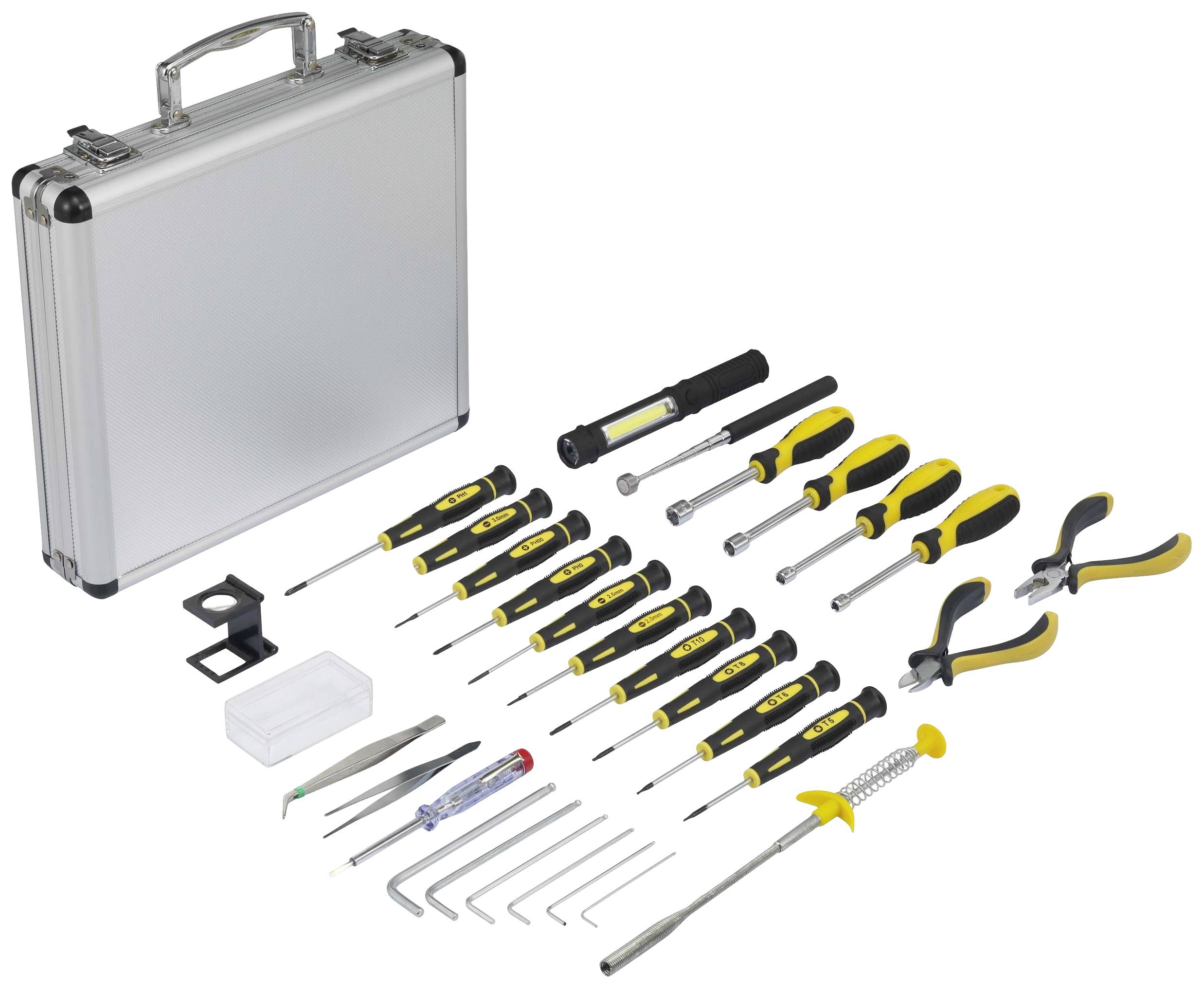 Basetech BT-1954694 Tool kit DIYers, Engineer, Electrical contractor Case 30-piece
