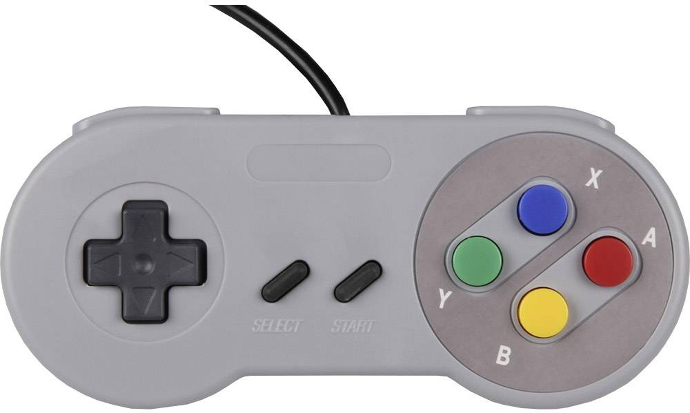 Joy-it Gamepad SNES Design Gamepad Raspberry Pi®, Universal Grey