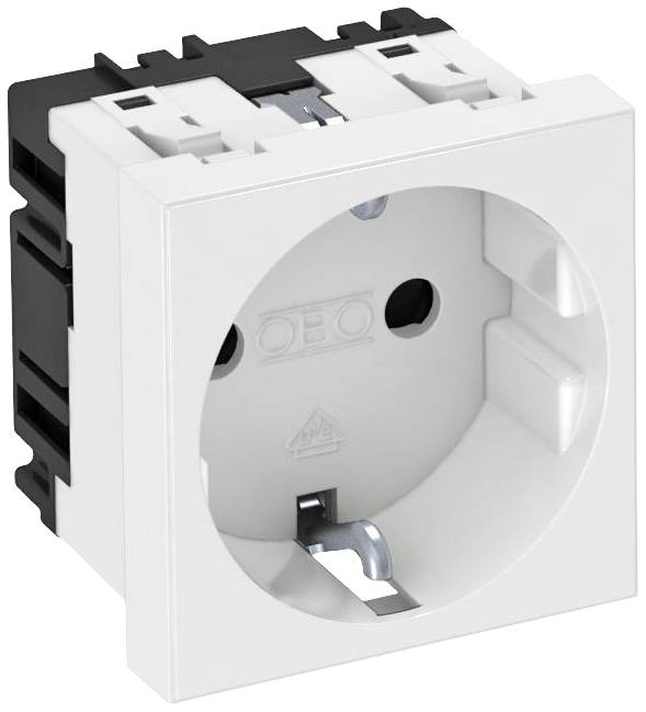 OBO Bettermann 6120008 Inset Socket (W x H x D) 45 x 45 x 42 mm 1 pc(s) White