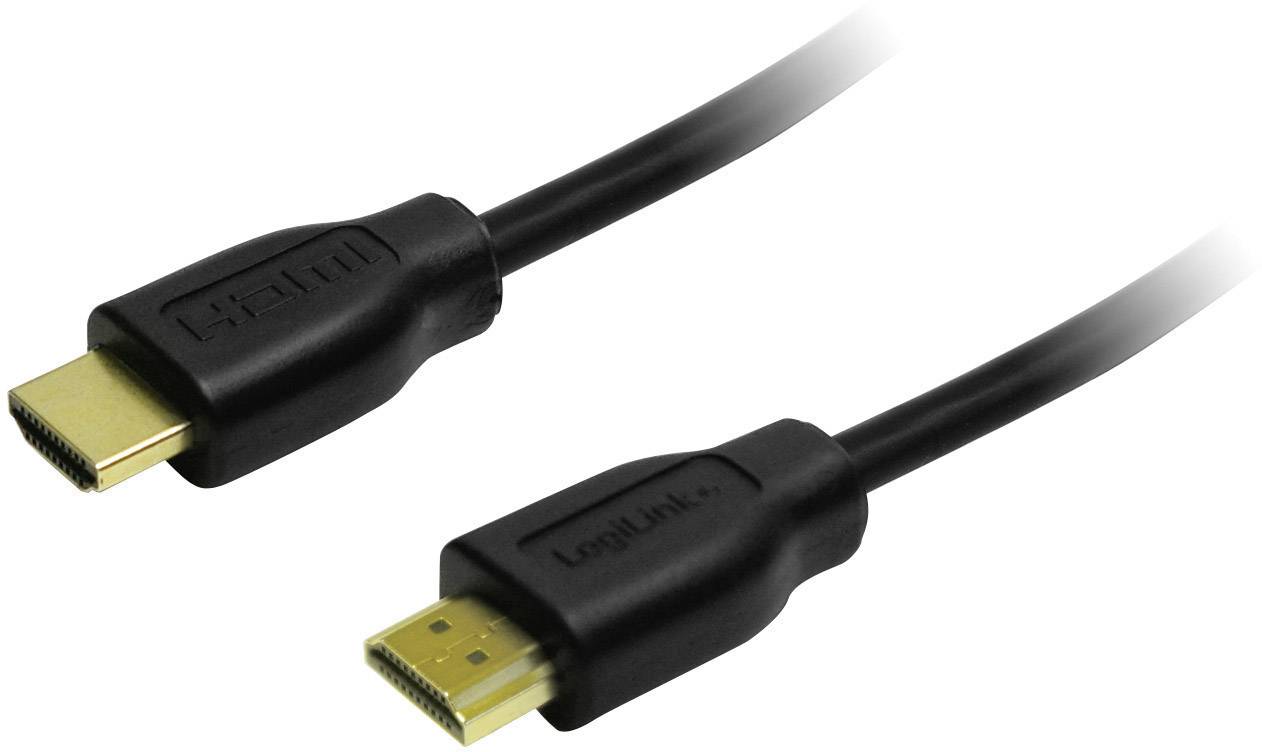 Two black HDMI cables with male connectors. One is larger, the other smaller, possibly a Mini-HDMI.