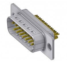 Deltron Connectors DTS15PZ/2 D-SUB plug 180 ° Number of pins: 15 Solder bucket 1 pc(s)