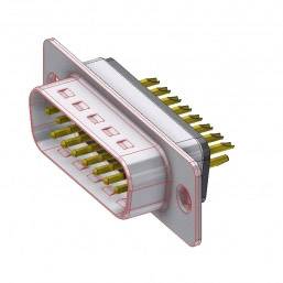 Deltron Connectors D15PZ/2FP102 D-SUB plug 180 ° Number of pins: 15 Solder bucket 1 pc(s)