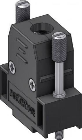 Deltron Connectors CTL09M2.5 D-SUB housing Number of pins: 9 Plastic 180 ° Black 1 pc(s)