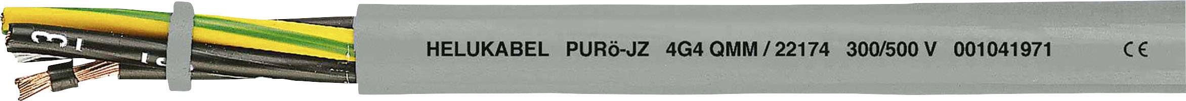 Helukabel PURö-JZ Control lead 7 G 1.50 mm² Grey 22152-100 100 m