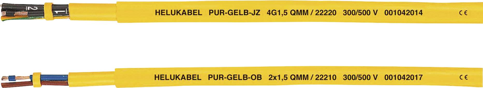 Helukabel PUR-Yellow JB Control lead 3 G 1 mm² Yellow 22206-100 100 m