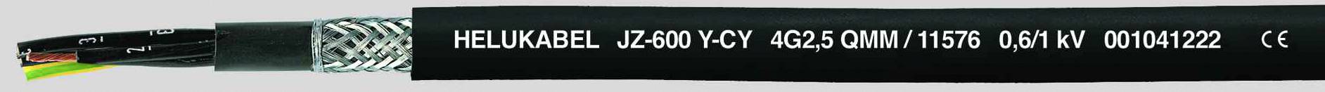 Helukabel JZ-600-Y-CY Control lead 4 G 0.75 mm² Black 11491-100 100 m