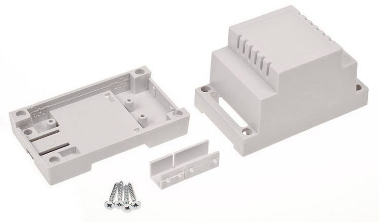 TRU COMPONENTS TC-7910728 DIN rail casing 53 x 89 x 65 ABS-V0 Grey 1 pc(s)