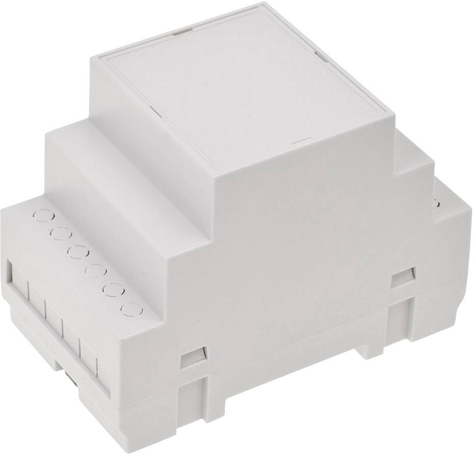 TRU COMPONENTS TC-7910772 DIN rail casing 53 x 90 x 65 ABS-V0 Grey 1 pc(s)