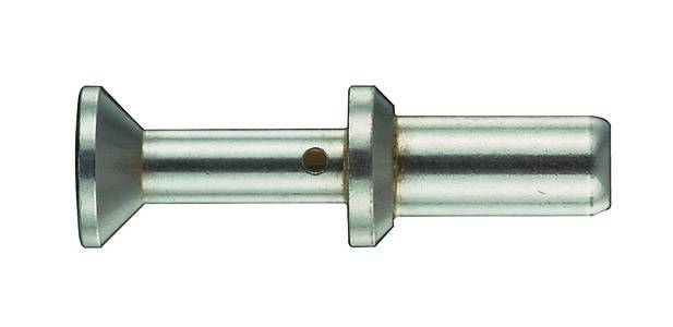 Metal pin with a conical head and cylindrical shaft, possibly a component or fastening element.