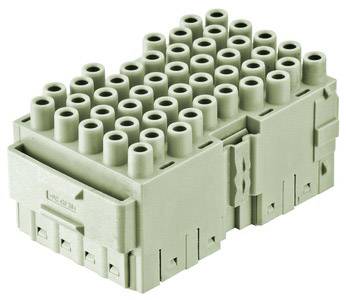 A grey multi-pin connector with a rectangular shape, suitable for industrial electrical connections.