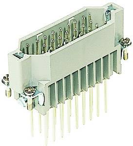 A rectangular, grey connector with multiple metal pins, suitable for electronic connections.