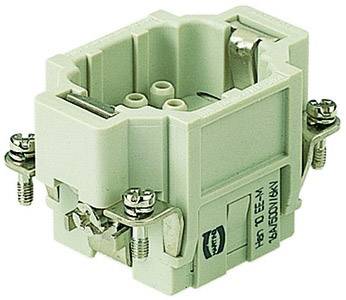 A hexagonal, light green connector with screw terminals, suitable for electrical connections.