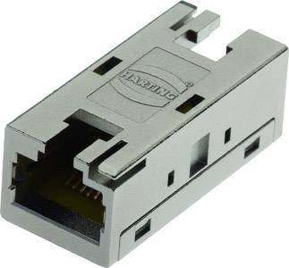 A rectangular, metallic connector with an opening at one end and the 'Harting' lettering on the top surface.