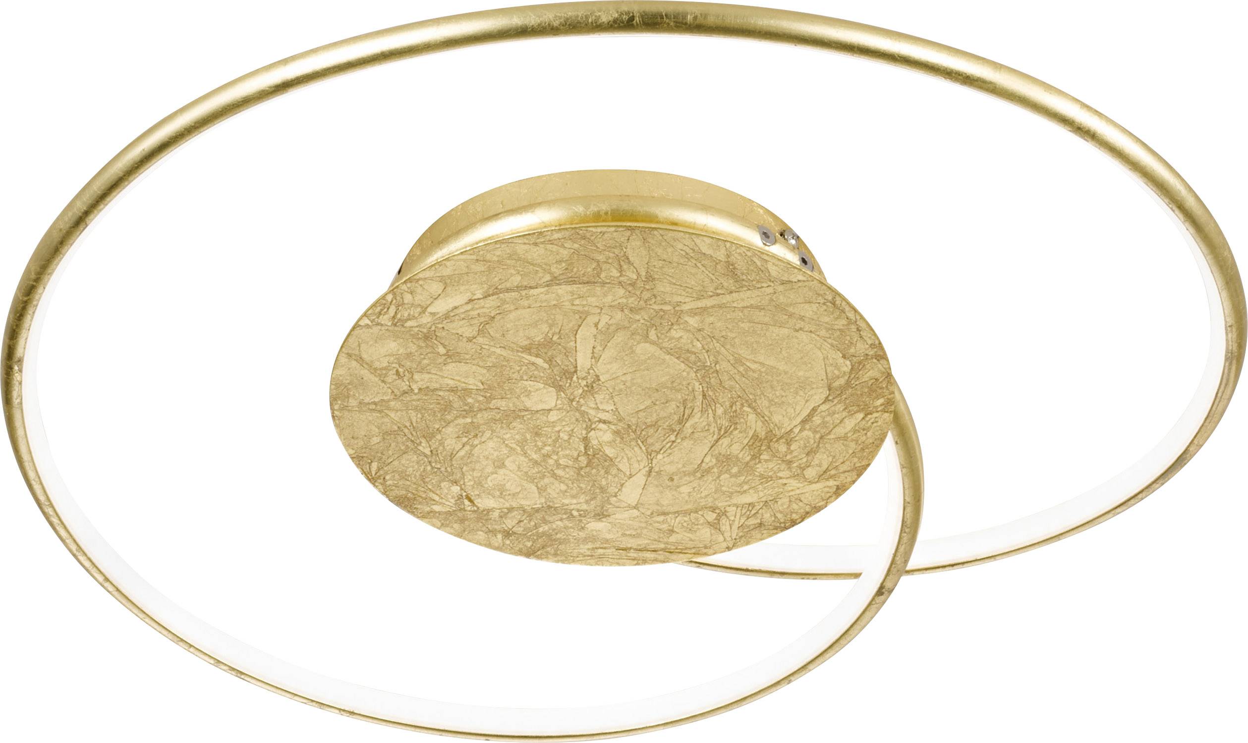 WOFI Opus 9422.01.15.8450 LED ceiling light Gold leaf (glossy) 16 W Warm white Dimmable