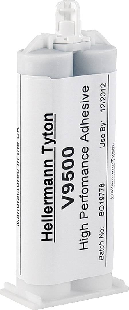 Two-component adhesive by HellermannTyton, Model V9500, suitable for high performance requirements. Expiry date 12/2012.