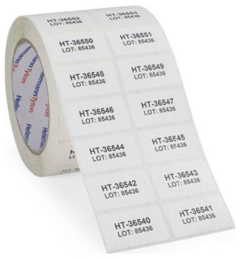 HellermannTyton 596-12162 TAG72TD1-1210-WH-1210-WH Laser printer label