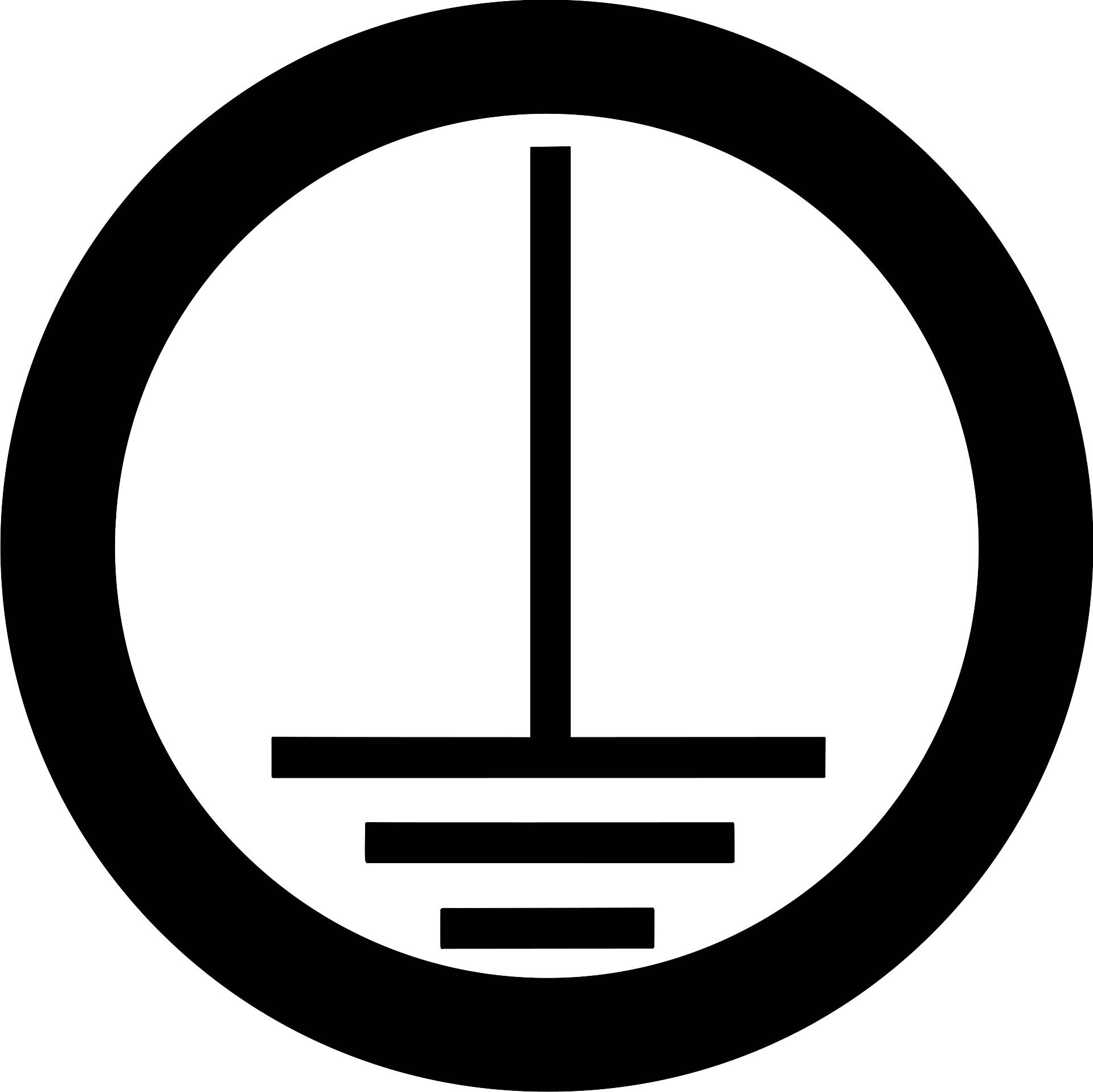 Safety Sign: Earthing Symbol