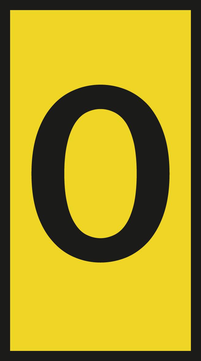 The image depicts a yellow board with a large black zero in the centre.