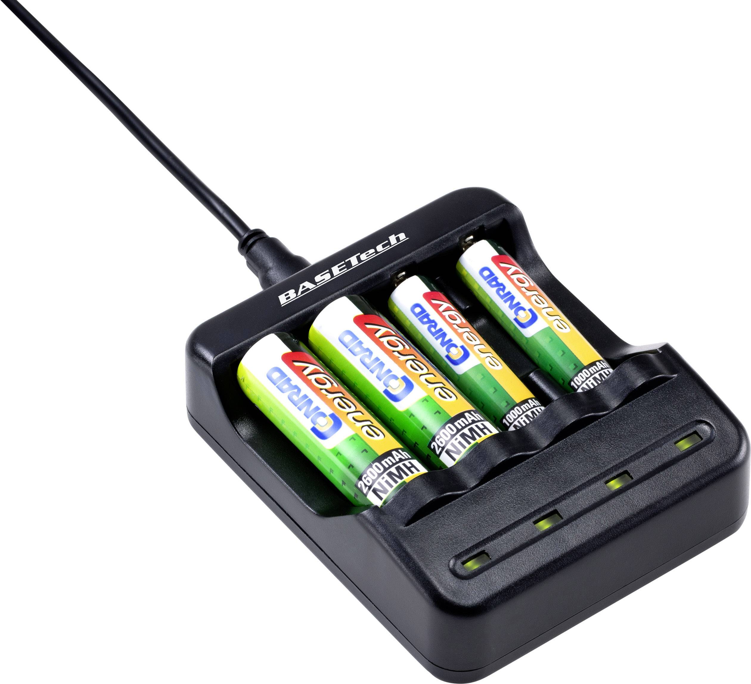 Basetech BTL-4B Charger for cylindrical cells NiMH, NiCd AA , AAA