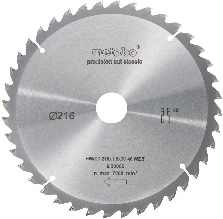 Metabo 628065000 Circular saw blade 216 mm 1 pc(s)