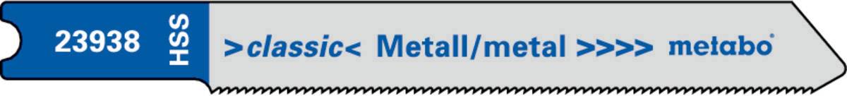 Metabo 5U-Jig Saw Blades, Metal 52 Metabo 623938000 5 pc(s)