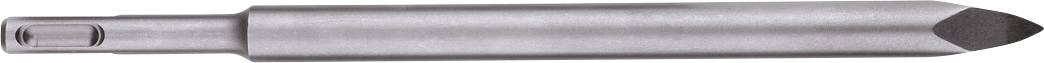Metal nail file with a pointed tip and textured filing surface, shown horizontally on a white background.