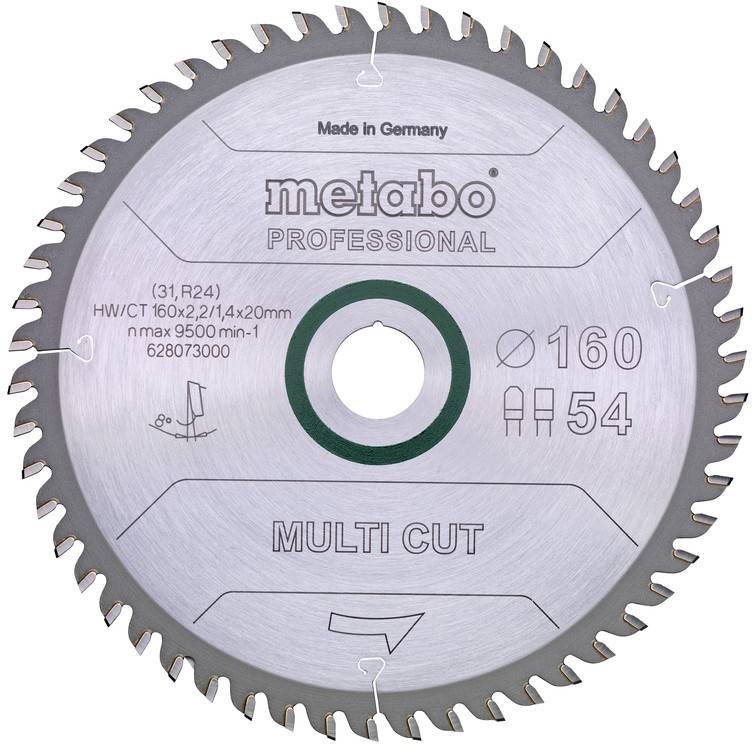 Metabo 628073000 Circular saw blade 160 mm 1 pc(s)