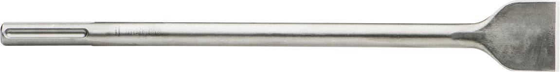 Metal flat-head screwdriver bit with a slotted tip and hex shank, shown on a white background.
