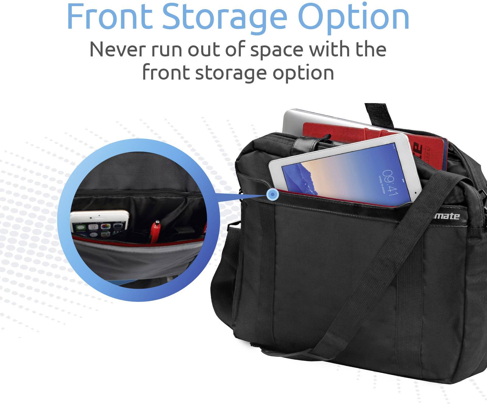 Pro Mate Bag Solo-MB Black, Red SoloMB
