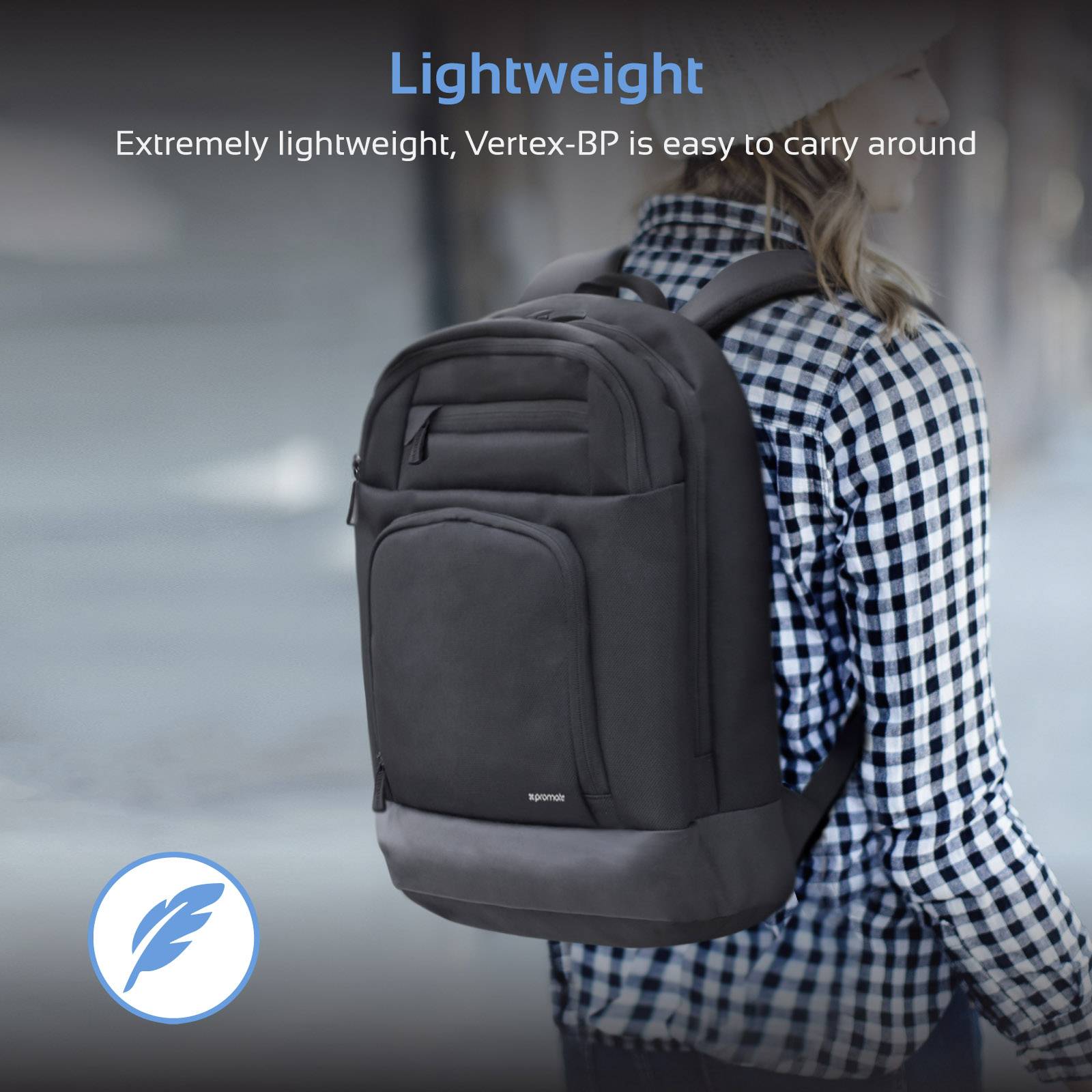 Pro Mate Backpack Vertex-BP Black, Grey VertexBP