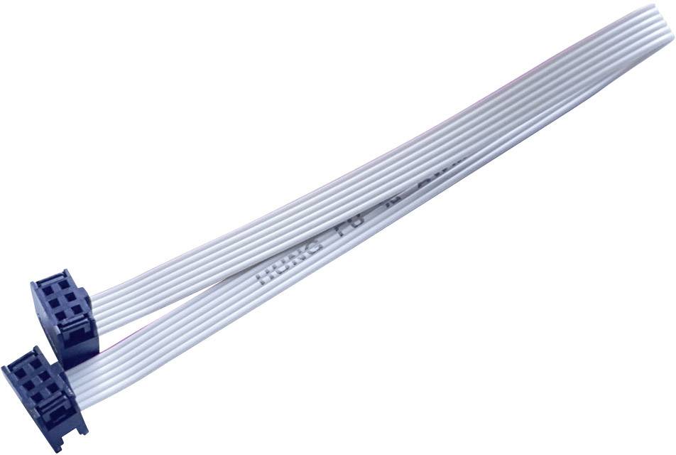 BKL Electronic 10120666 Ribbon cable Contact spacing: 2.54 mm 6 x 0.08 mm² Grey