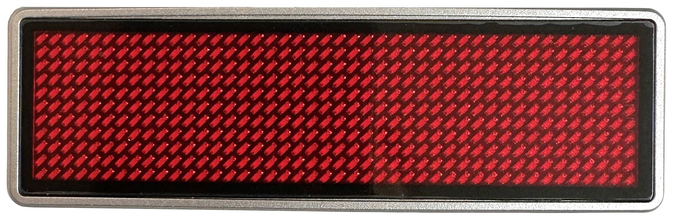 Rectangular, red-illuminated LED display with no visible text or symbols.