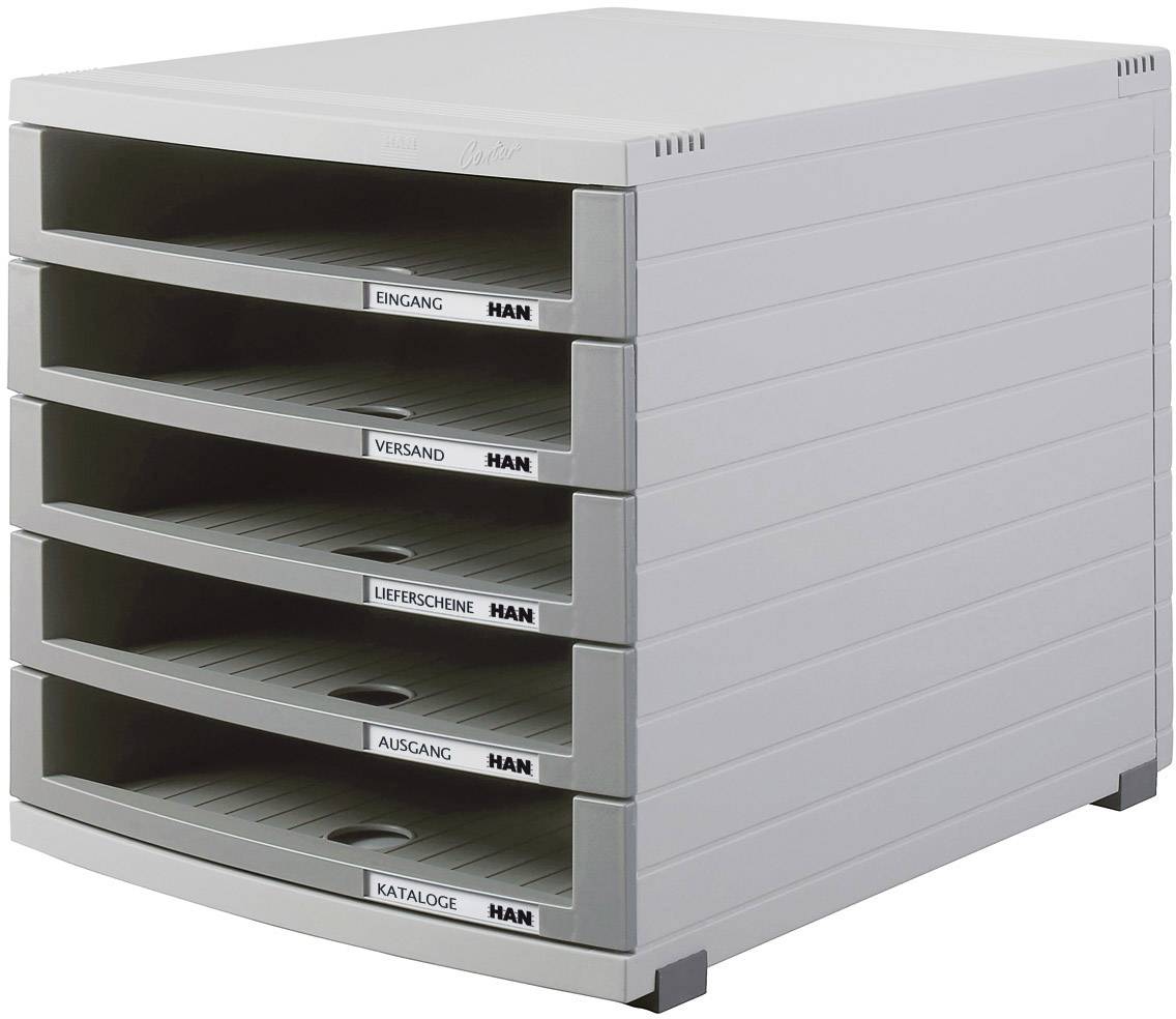 HAN CONTUR 1505-0-19 Desk drawer box Light grey A4, B4, C4 No. of drawers: 5