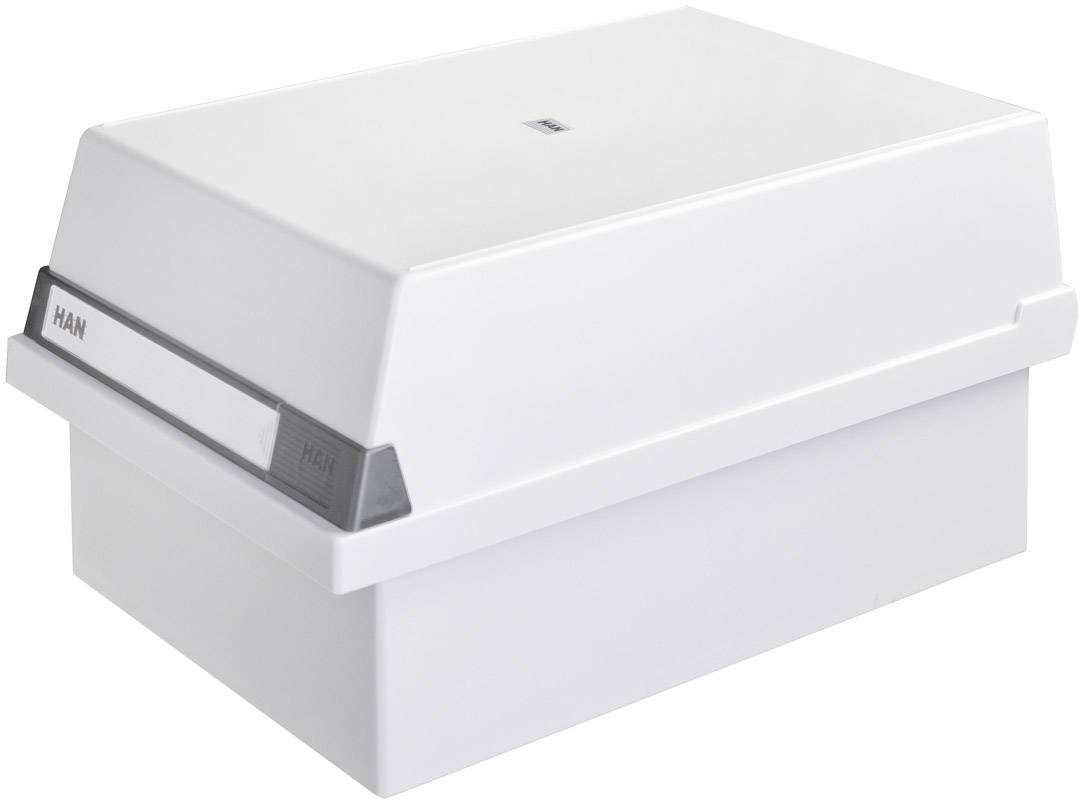 HAN 955-11 955-11 Card index box Light grey No. of cards (max.): 1.300 cards A5 landscape