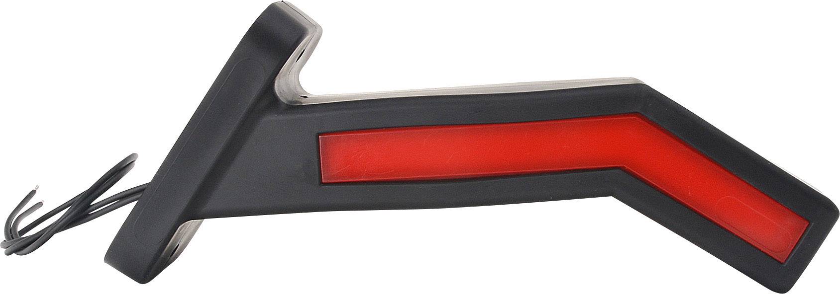 WAS End outline marker Open cable ends Marker, Side marker lateral, right 12 V, 24 V Red, White