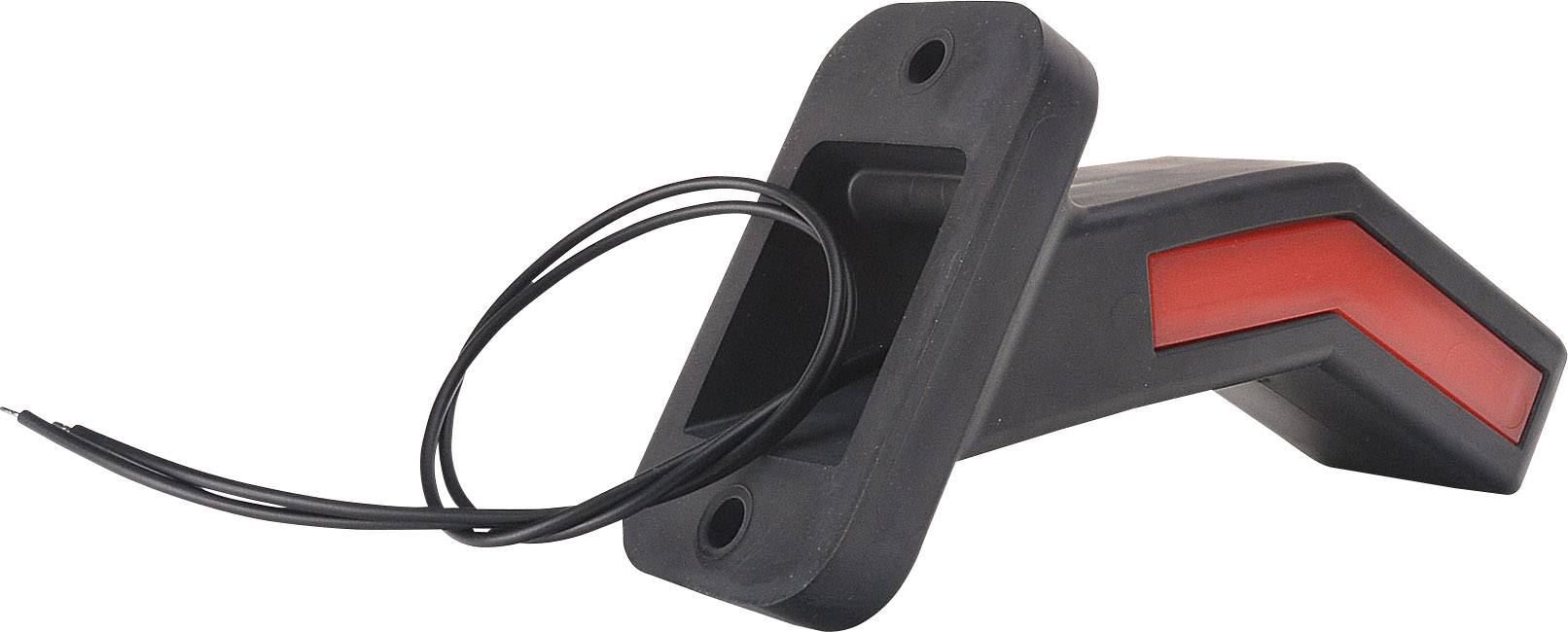 WAS End outline marker Open cable ends Marker, Side marker lateral, right 12 V, 24 V Red, White