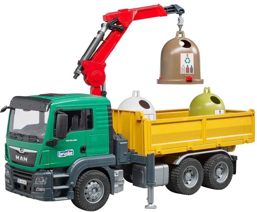 Brother MAN TGS truck with loading crane