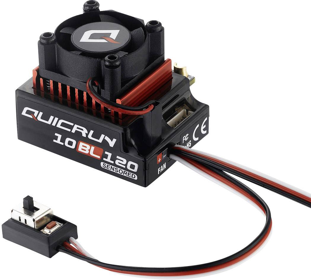Hobbywing QuicRun 10BL120 120A Model car brushless speed control Load (Amp max.): 760 A