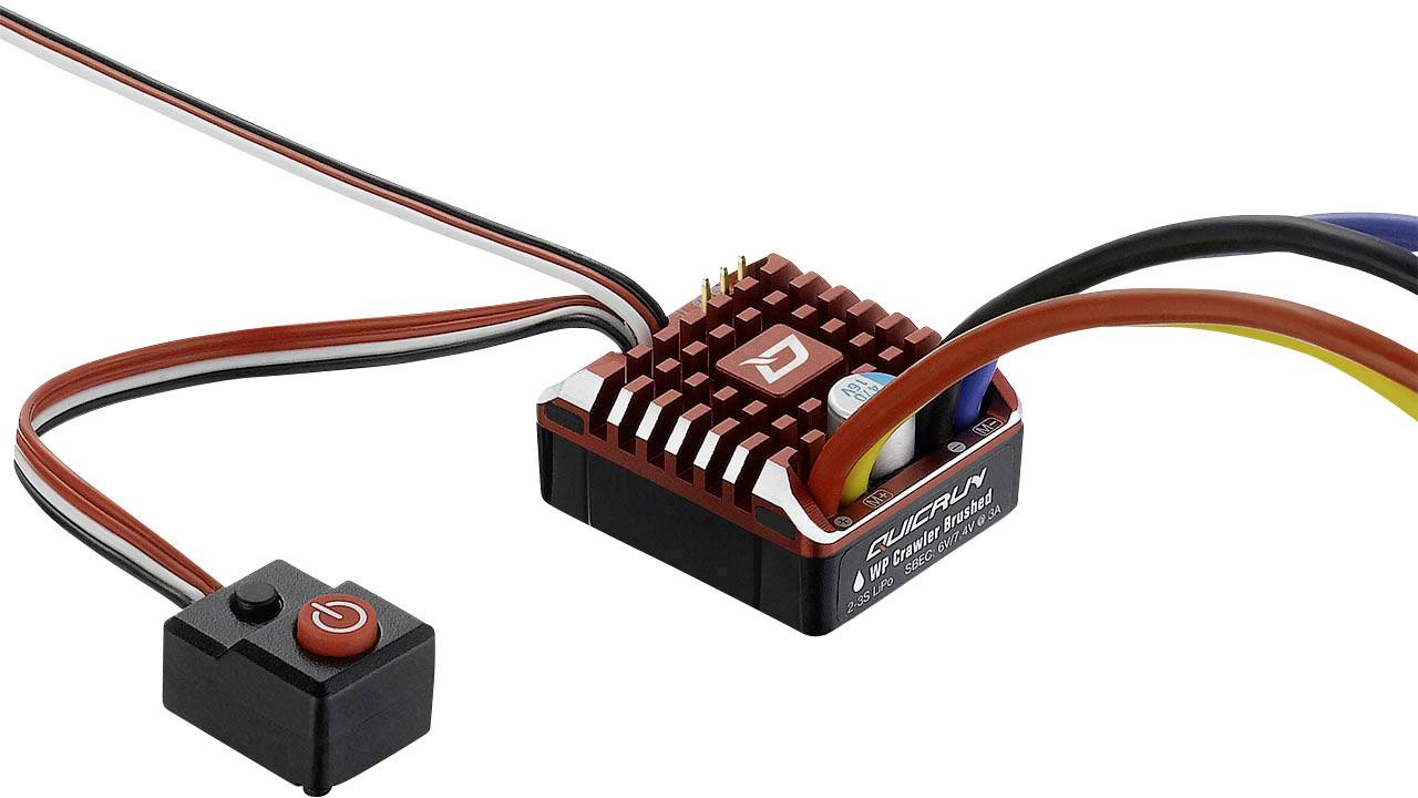 Hobbywing QuicRun WP1080 Crawler 80 A Model car brushed speed control Load (Amp max.): 400 A