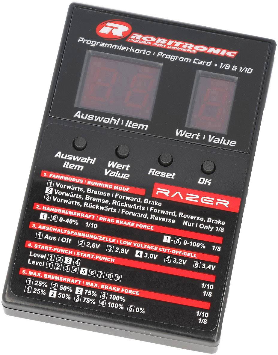 Robitronic Razer ten & eight Programmer Compatible with (controller): Robitronic Razer ten & eight