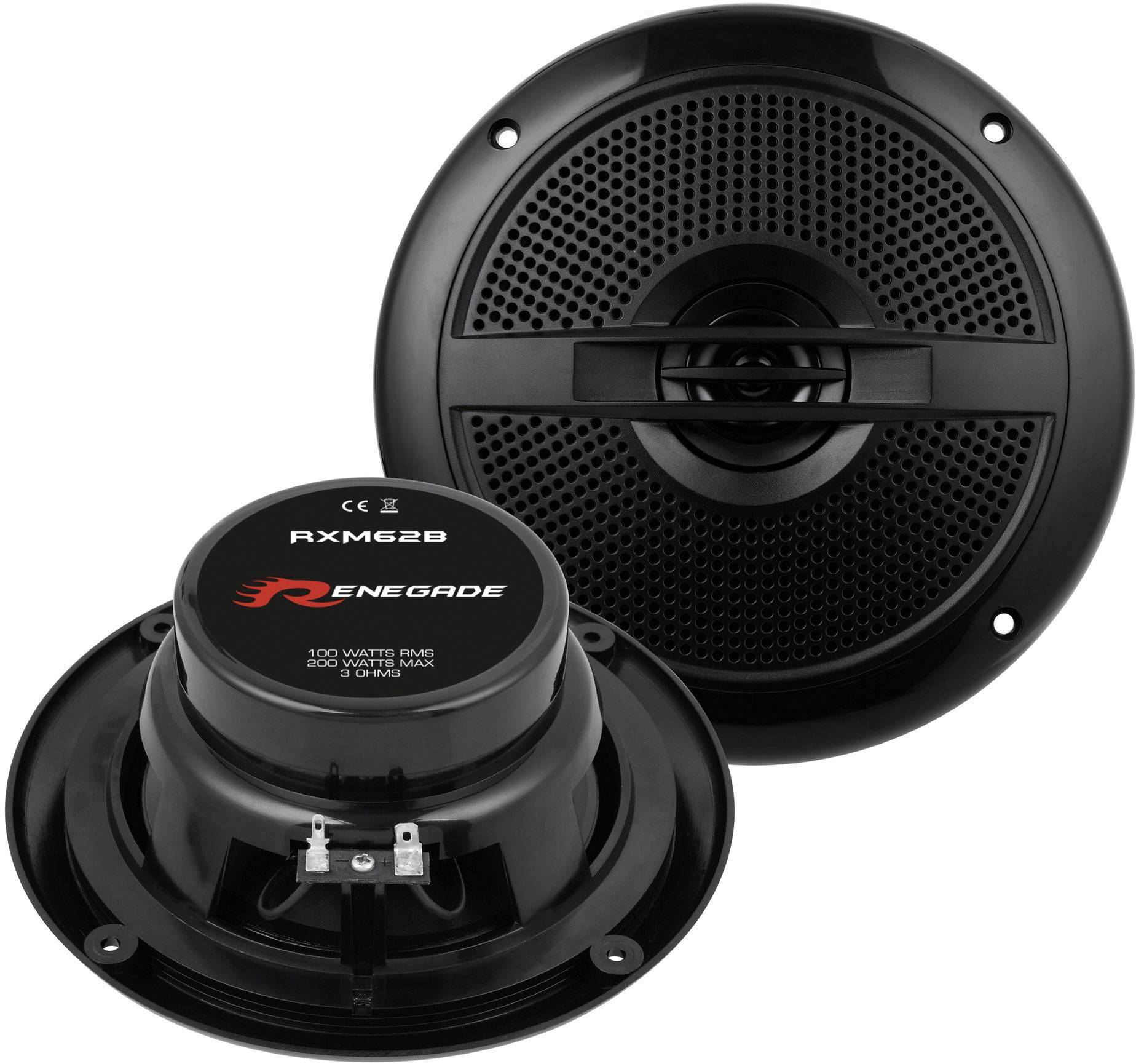 Renegade RXM62B Marine speaker 200 W Content: 1 Pair