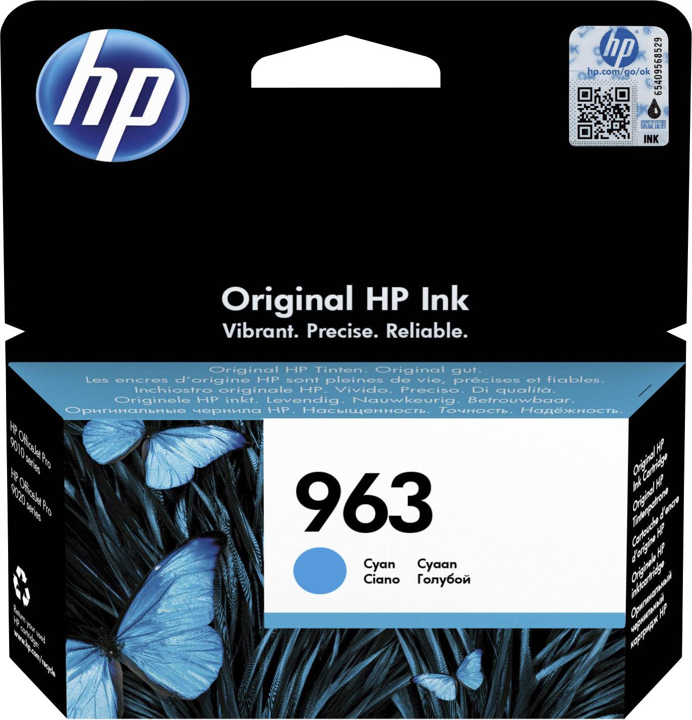 HP 963 Ink cartridge Original Cyan 3JA23AE Ink