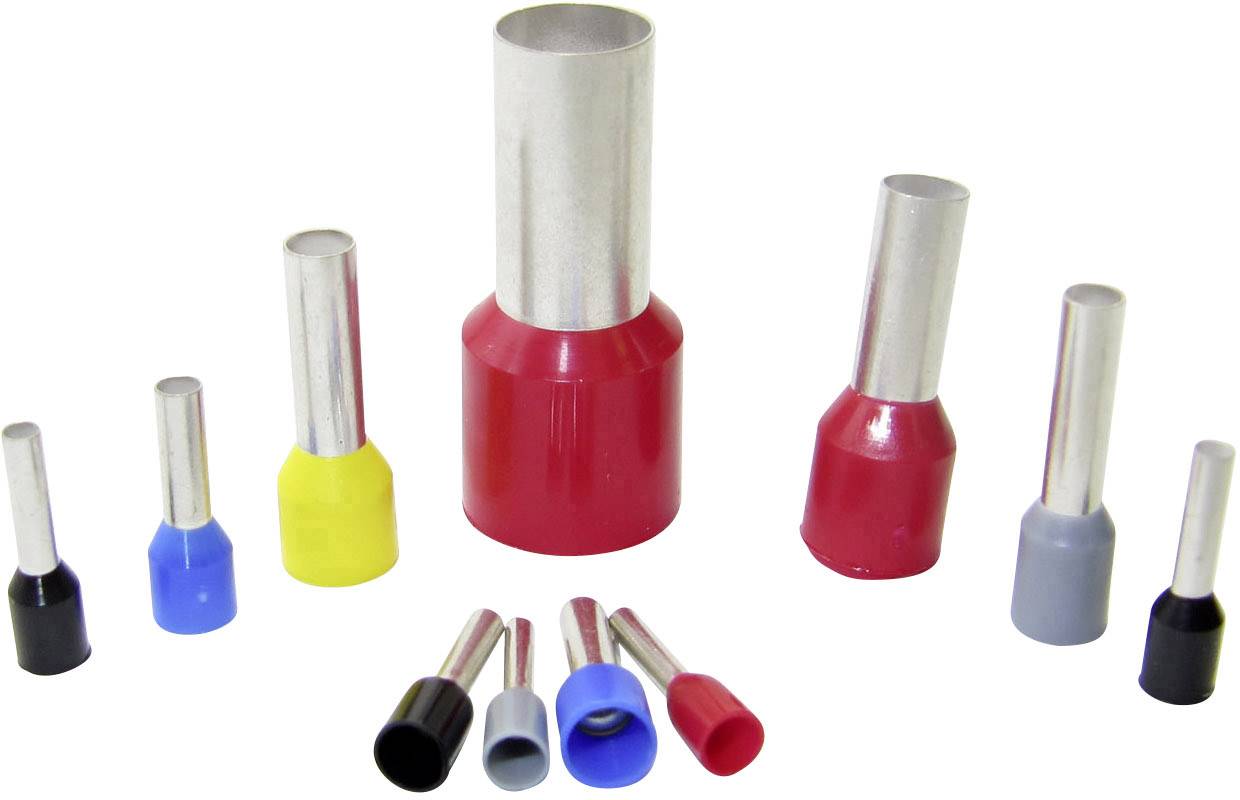 WKK Ce 040010W-C Ferrule 4 mm² Partially insulated Grey 100 pc(s)