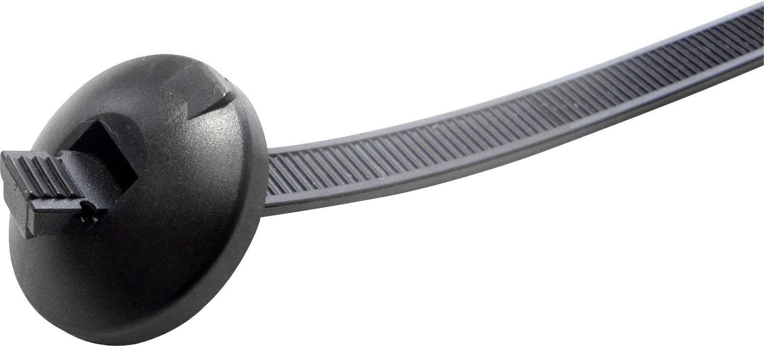 WKK 113227071 113227071 Cable tie 370 mm 7.60 mm Black Fir tree