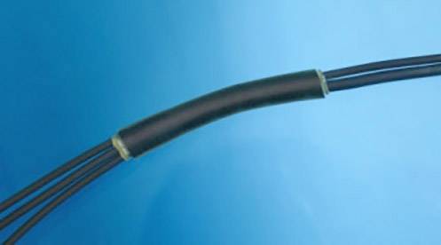 Hongshang ART001724 Heatshrink + adhesive Black 16 mm 4 mm Shrinkage:4:1 Sold per metre